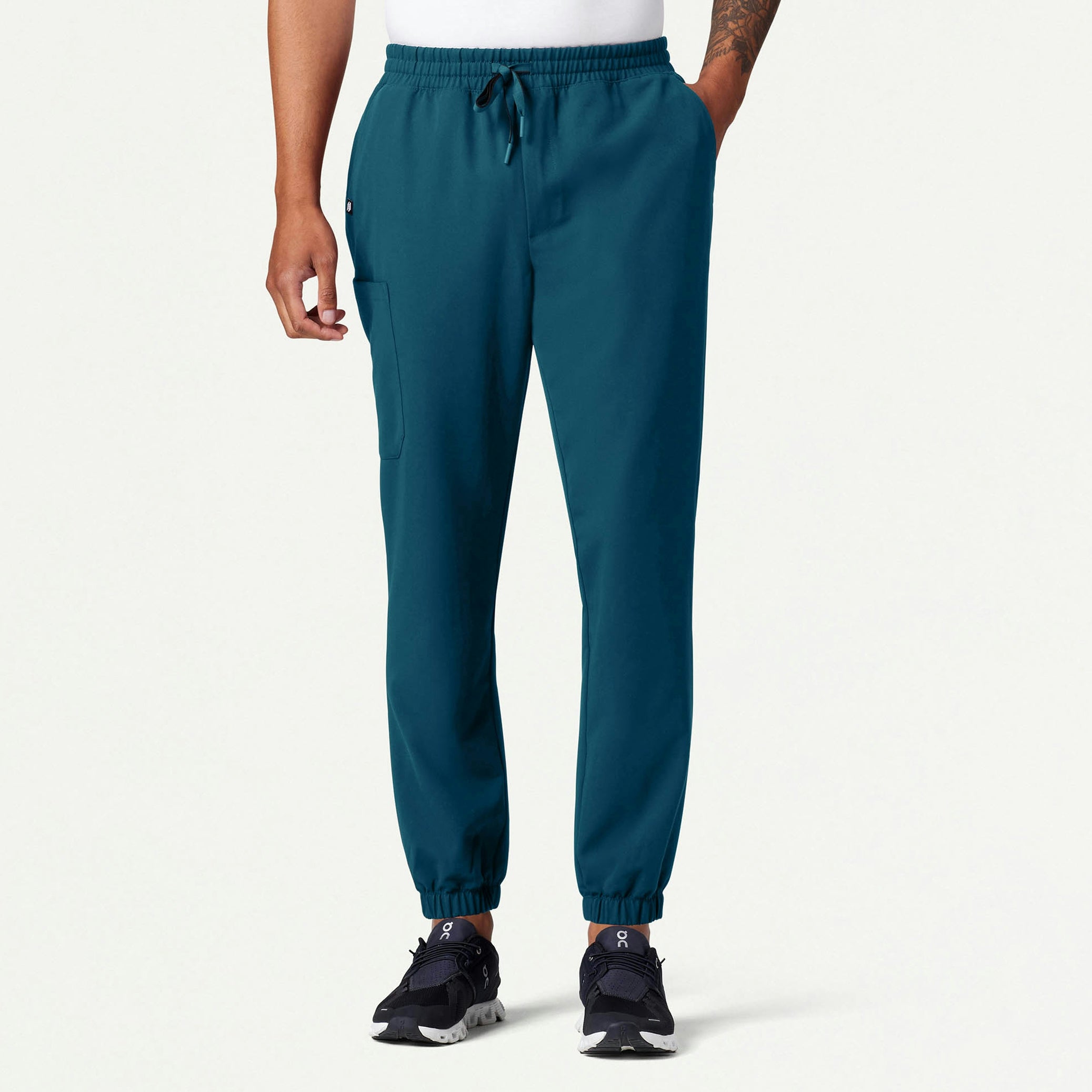 Rhodes Slim Crossover Scrub Jogger - Caribbean Blue
