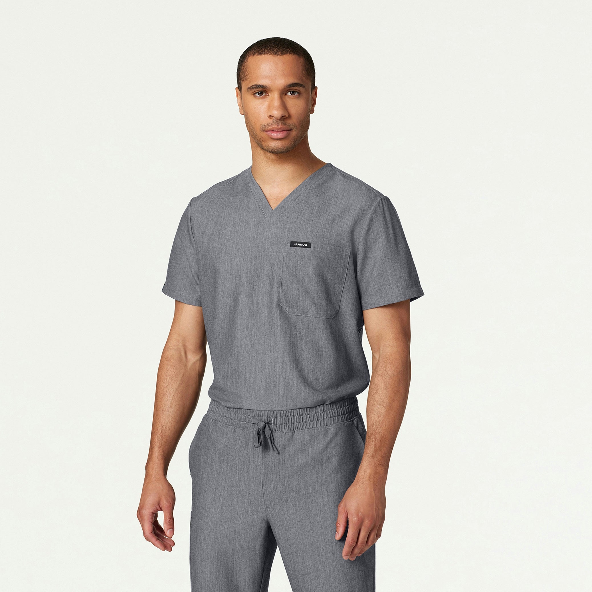 Holmes Everyday 1-Pocket Scrub Top - Heather Gray