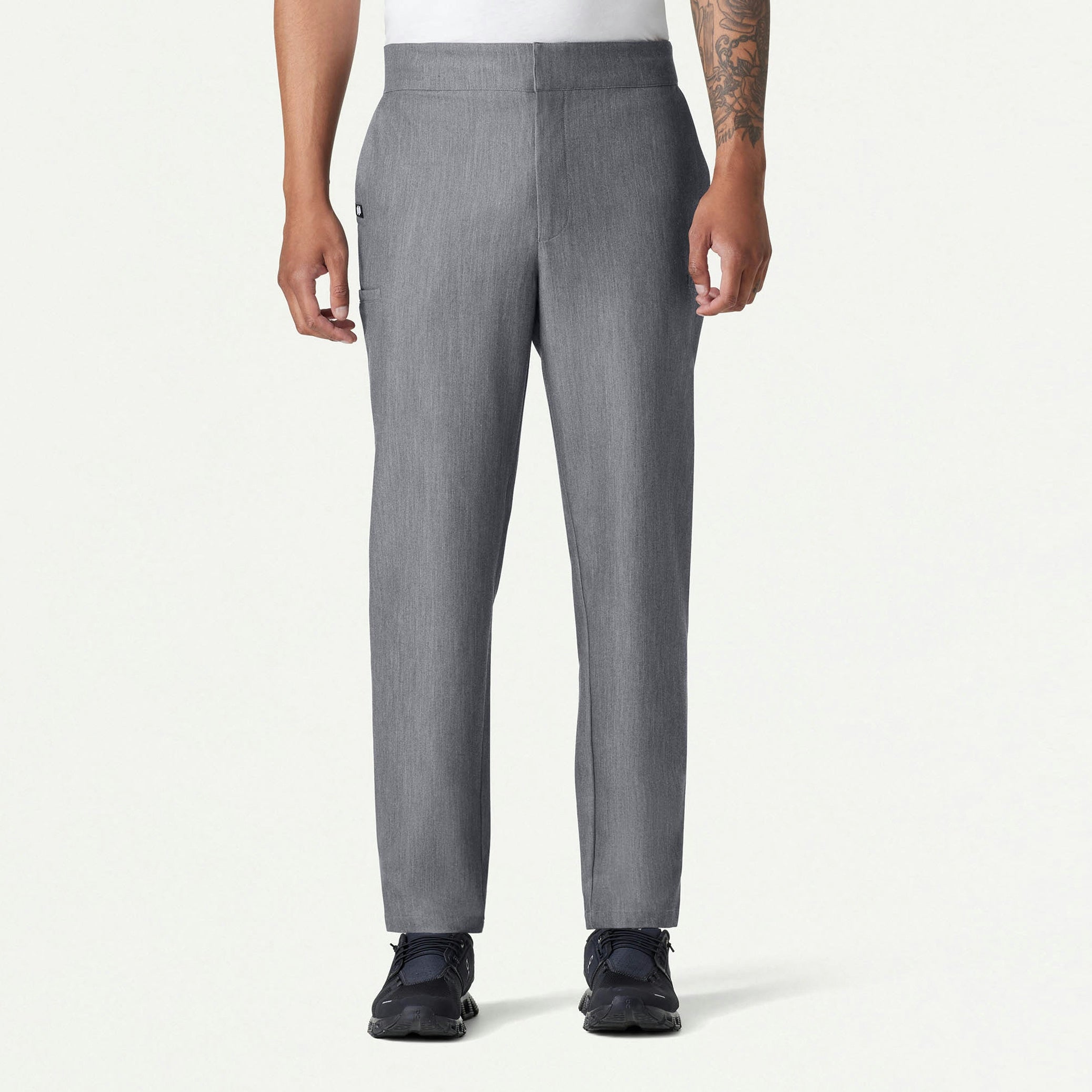 Rubin Tapered 7-Pocket Scrub Pant - Heather Gray
