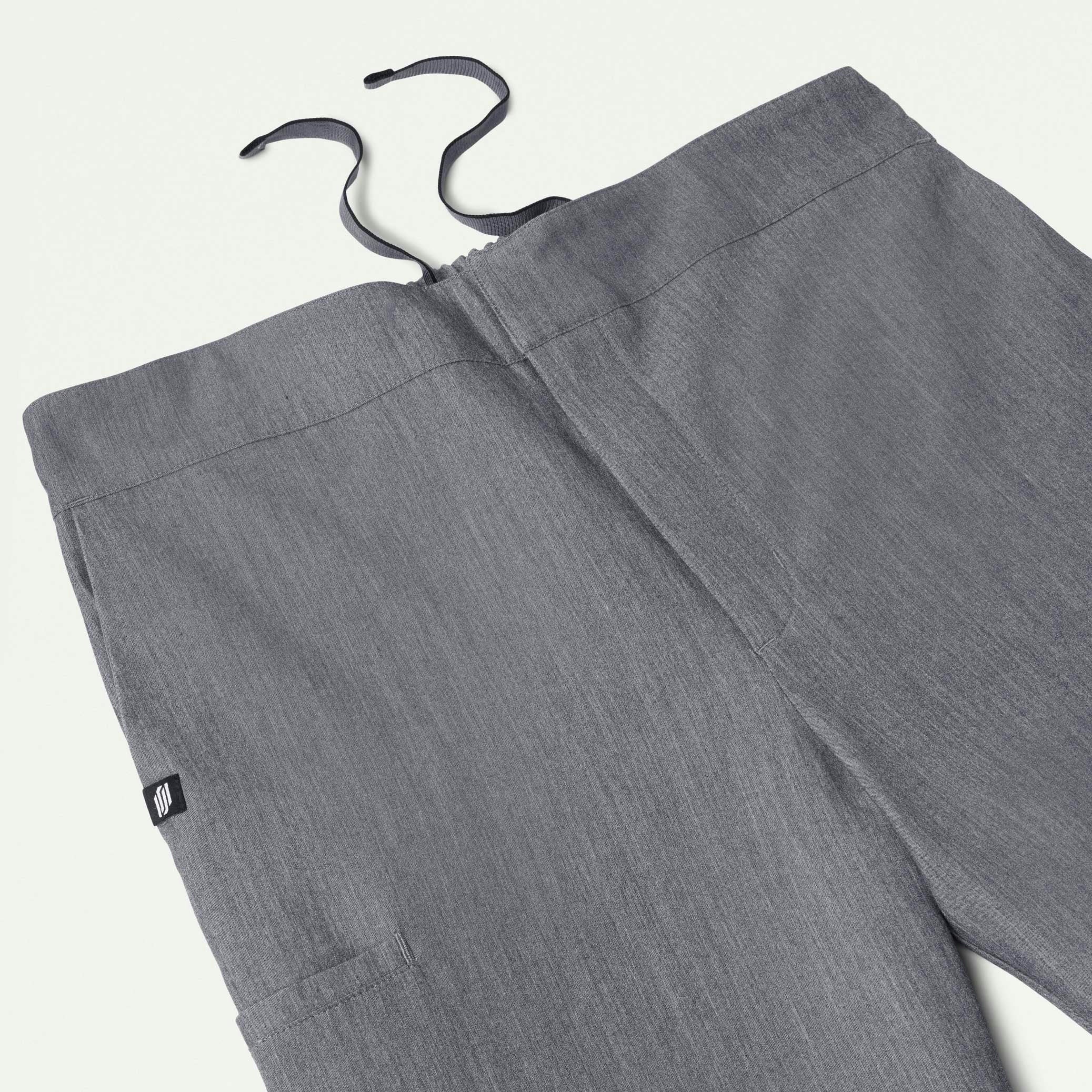 Rubin Tapered 7-Pocket Scrub Pant - Heather Gray