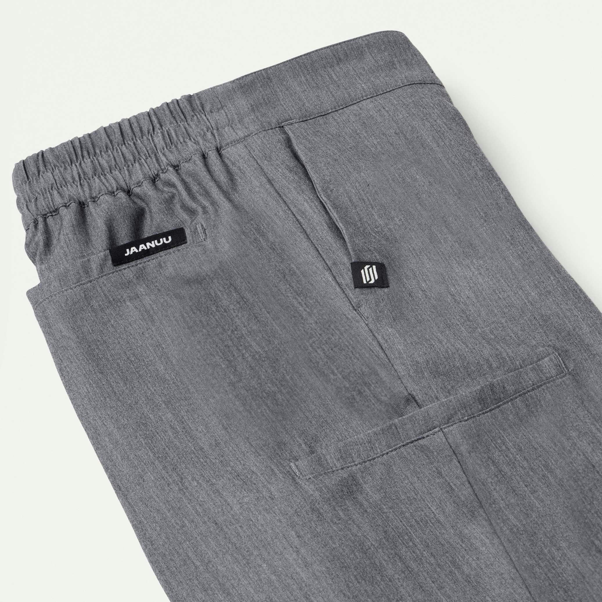 Rubin Tapered 7-Pocket Scrub Pant - Heather Gray