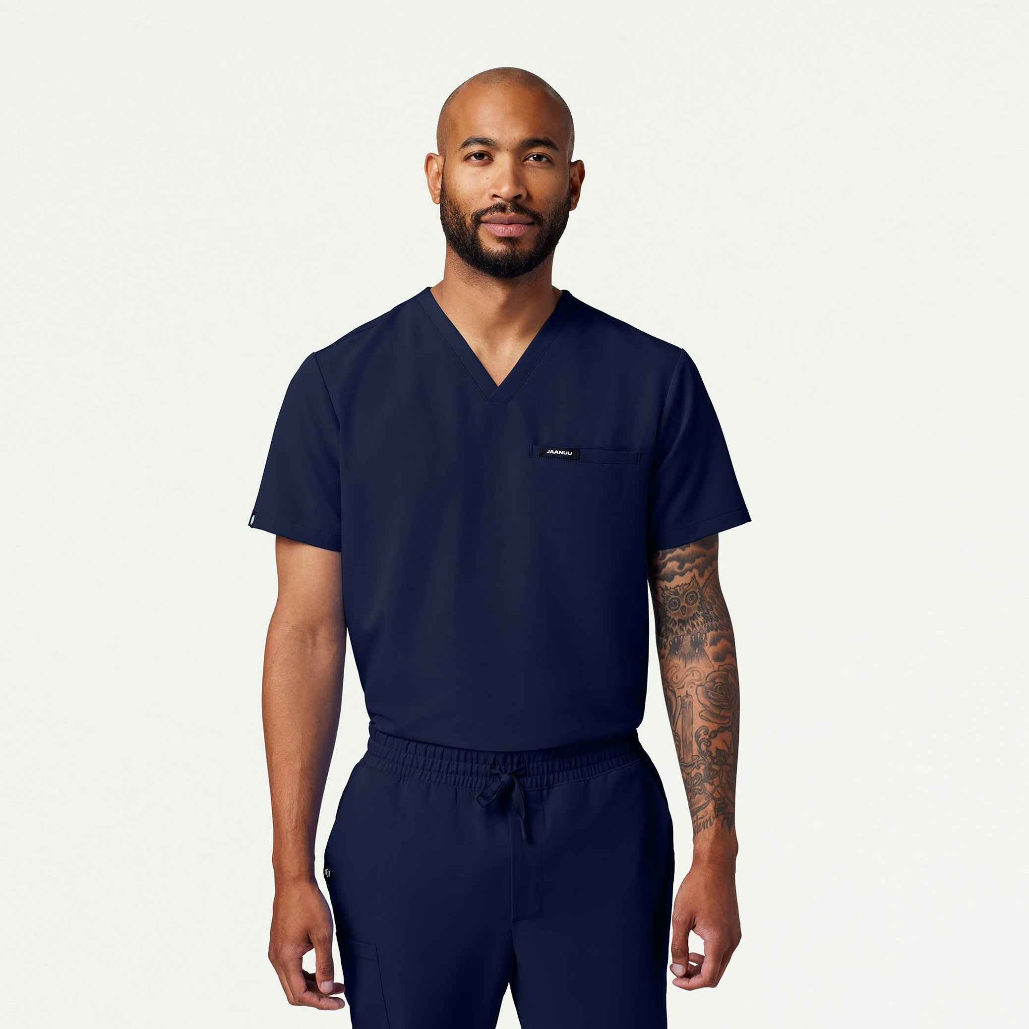 Romin 1-Pocket Scrub Top - Midnight Navy