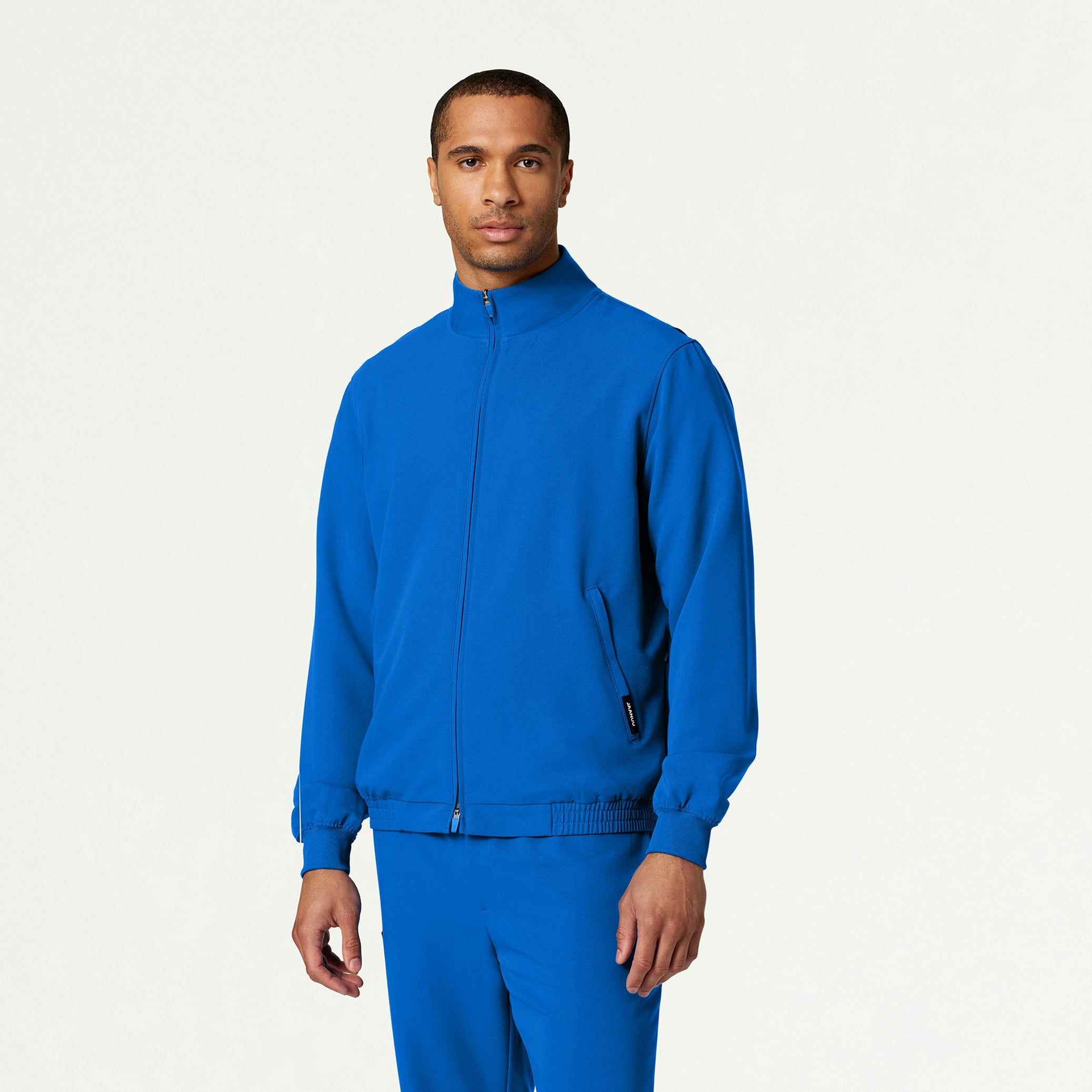 Wolfe Everyday 6-Pocket Scrub Jacket - Royal Blue