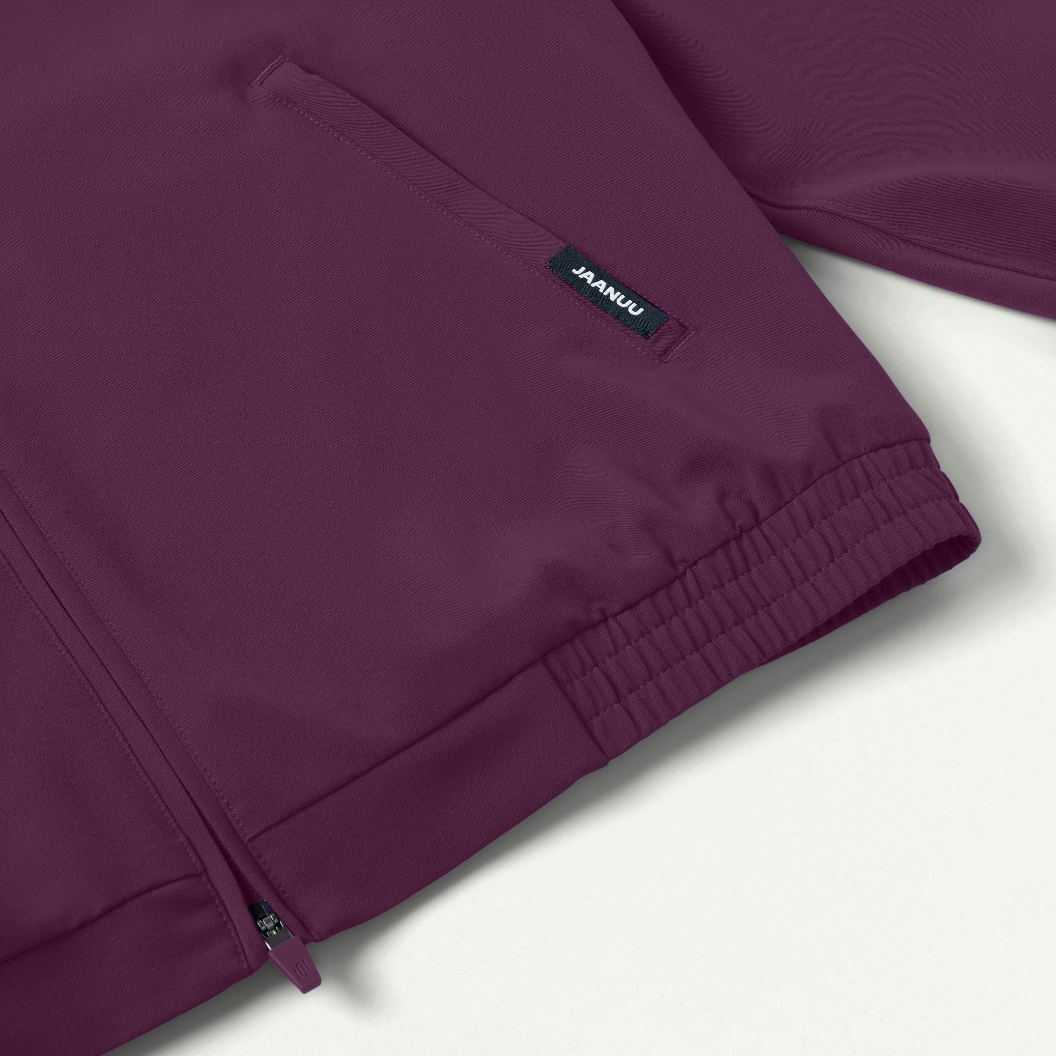 Wolfe Everyday 6-Pocket Scrub Jacket - Dark Amethyst
