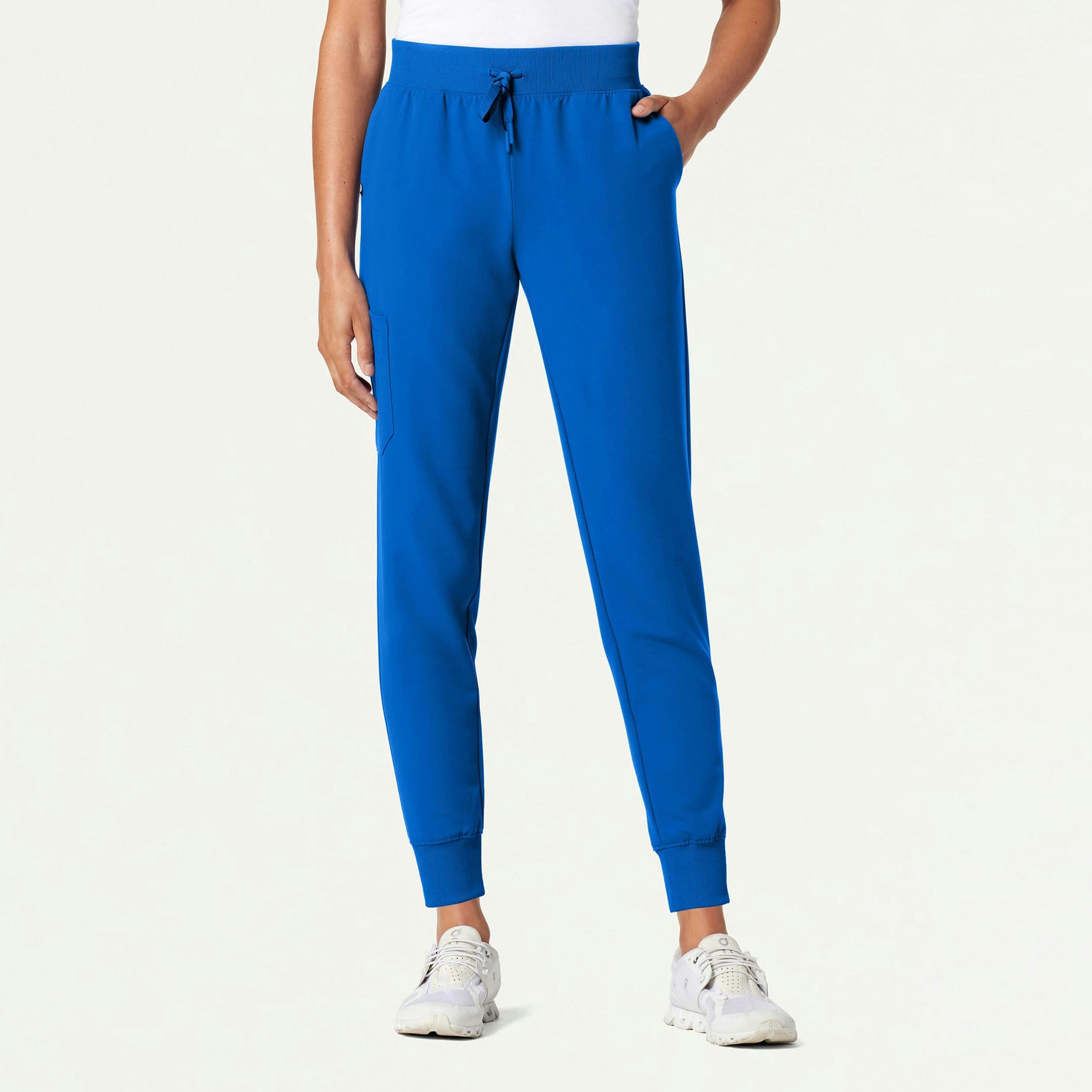 Silex Slim Knit-Waist Scrub Jogger - Royal Blue