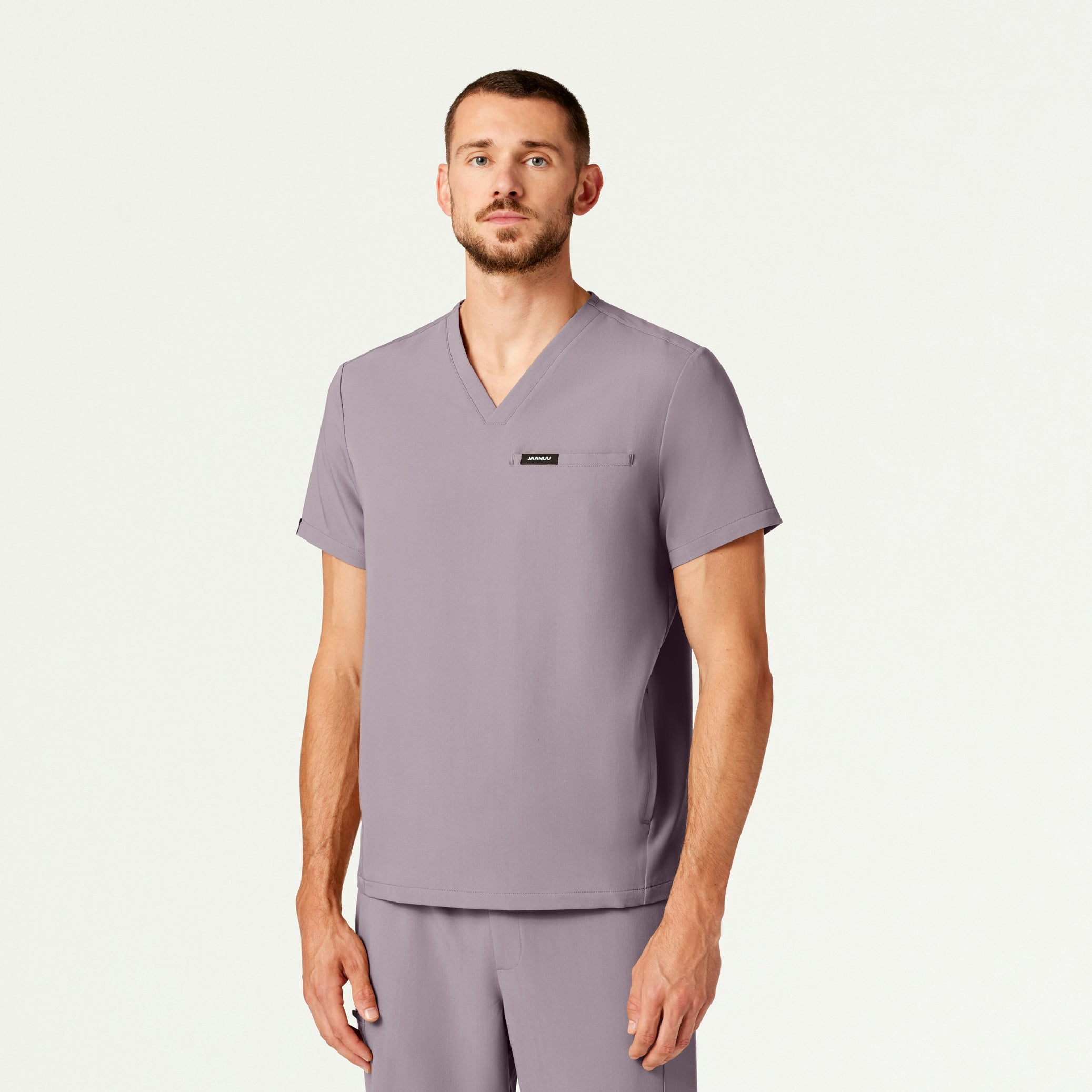 Platt 3-Pocket Scrub Top - Chrome