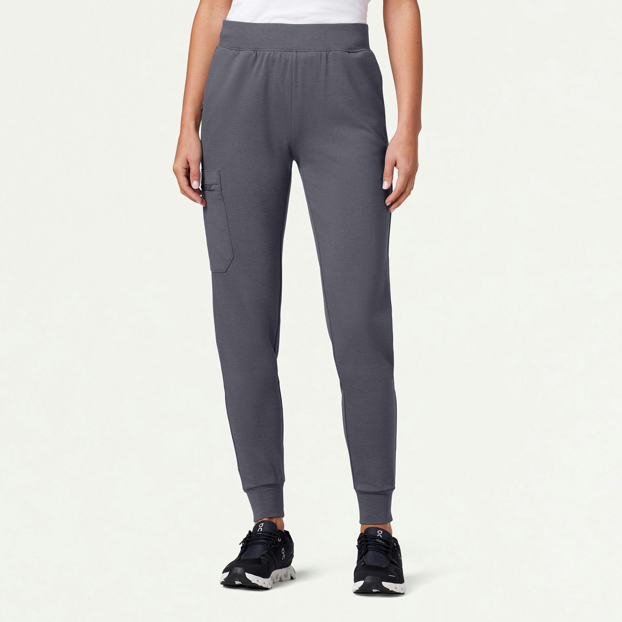 Rubi Slim UltraSOFT Scrub Jogger - Heather Gray