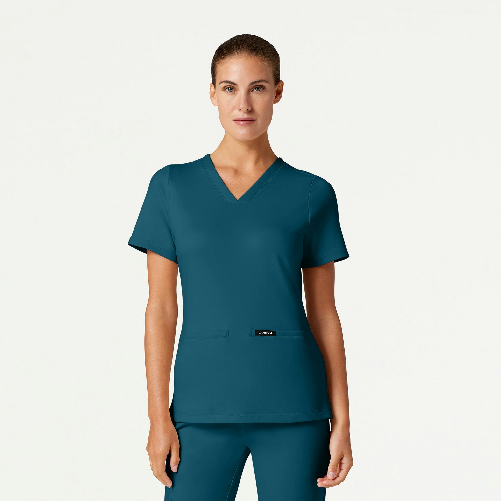 Cesi Slim UltraSOFT Scrub Top - Caribbean Blue