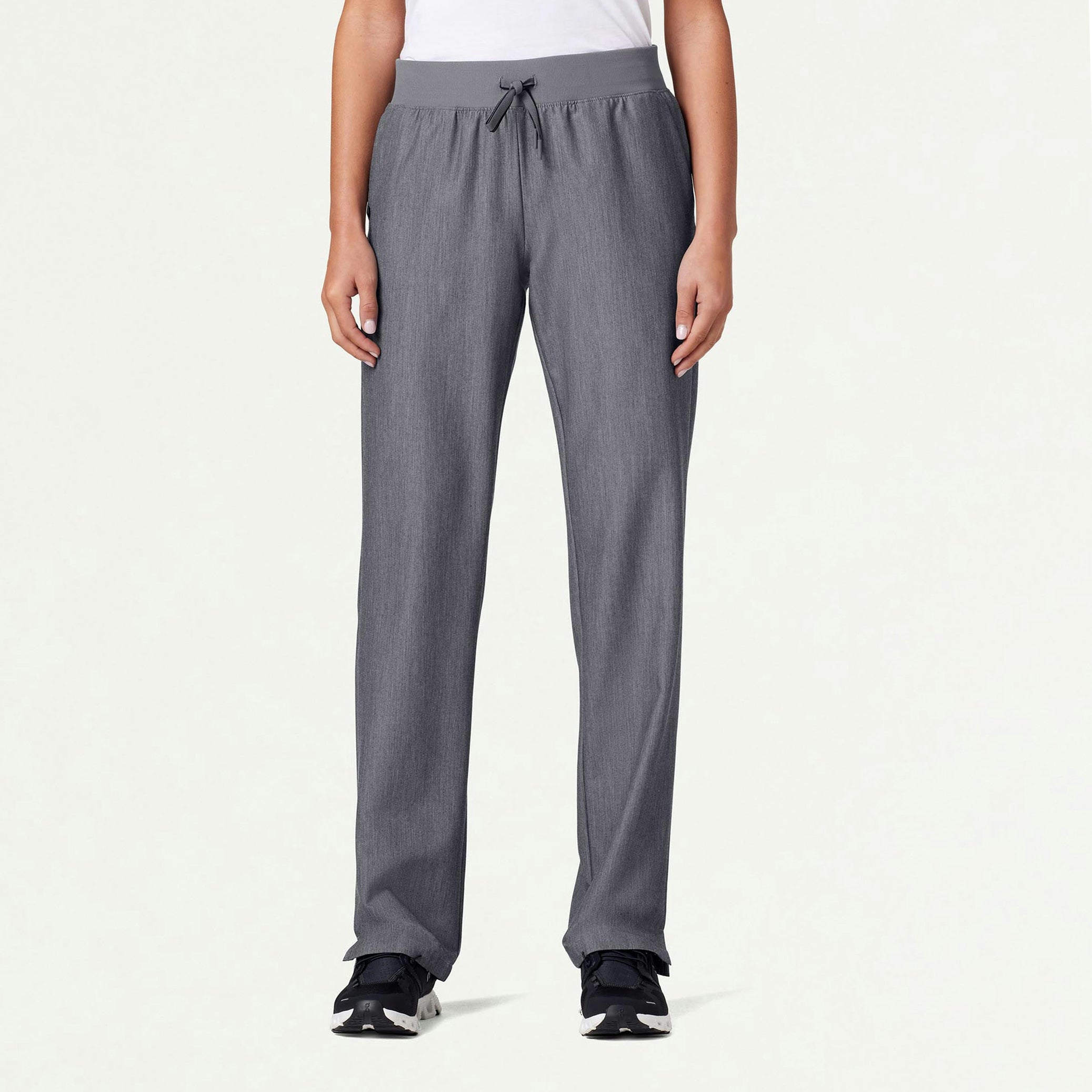 Xenos Essential Knit-Waist Scrub Pant - Heather Gray