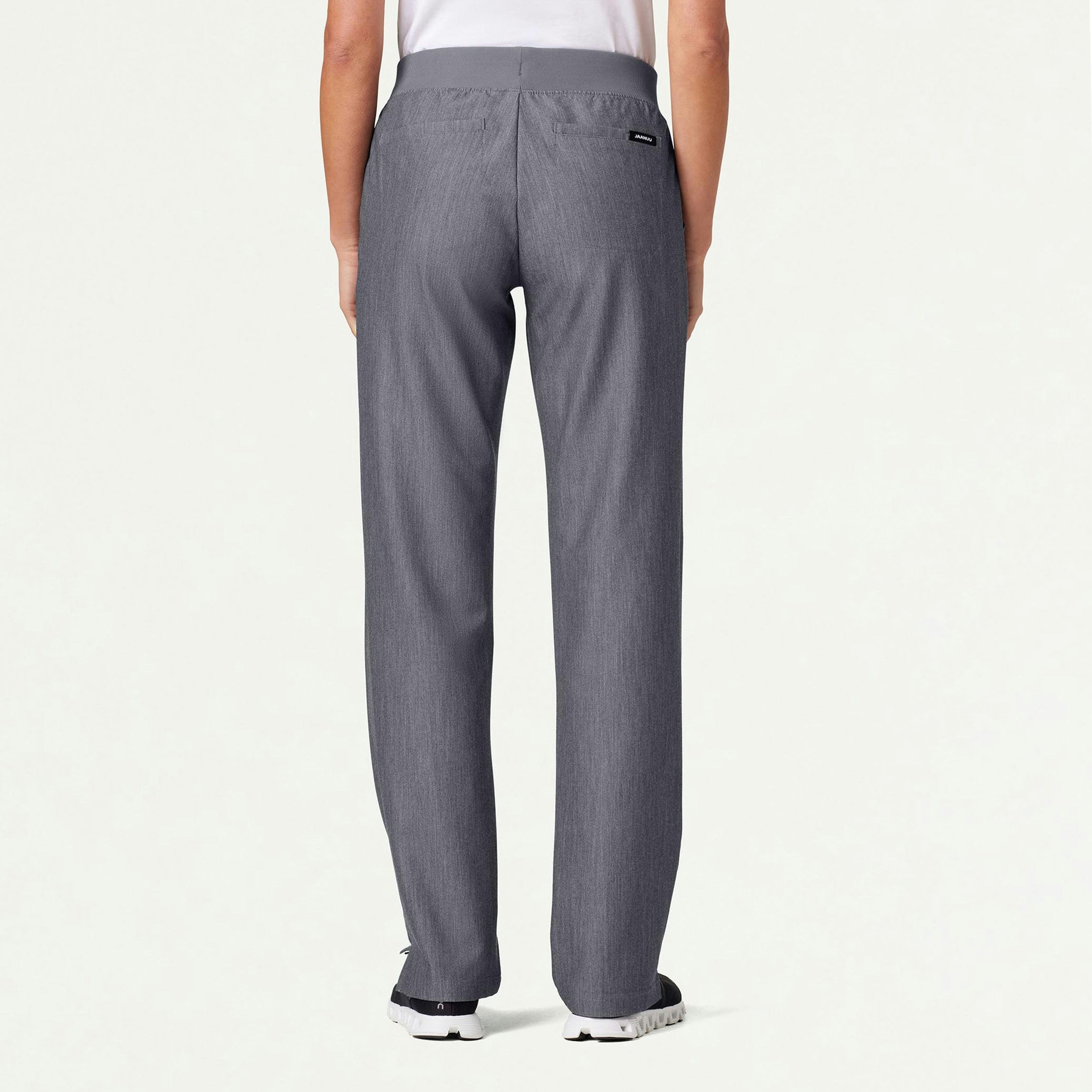 Xenos Essential Knit-Waist Scrub Pant - Heather Gray