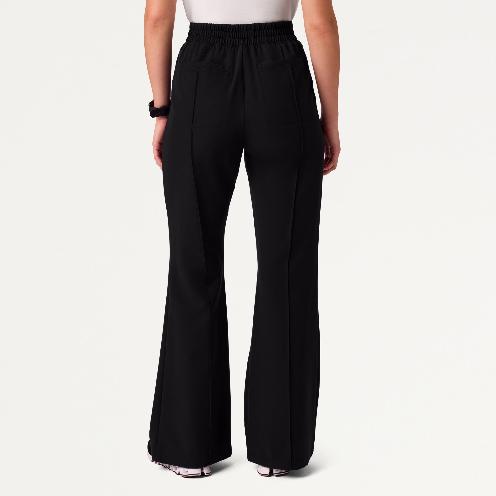 Kori Slim High Waisted Scrub Pant - Black