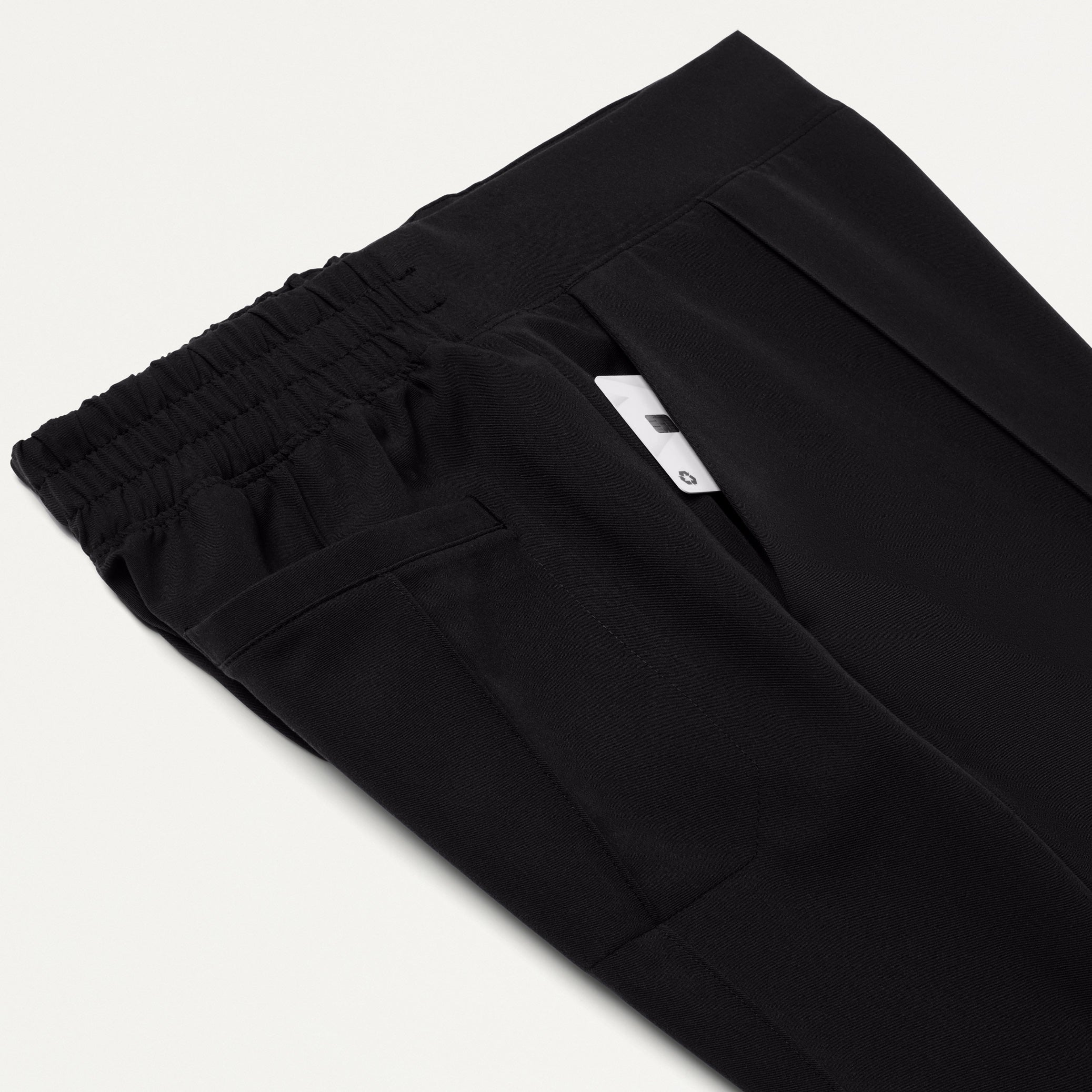 Kori Slim High Waisted Scrub Pant - Black