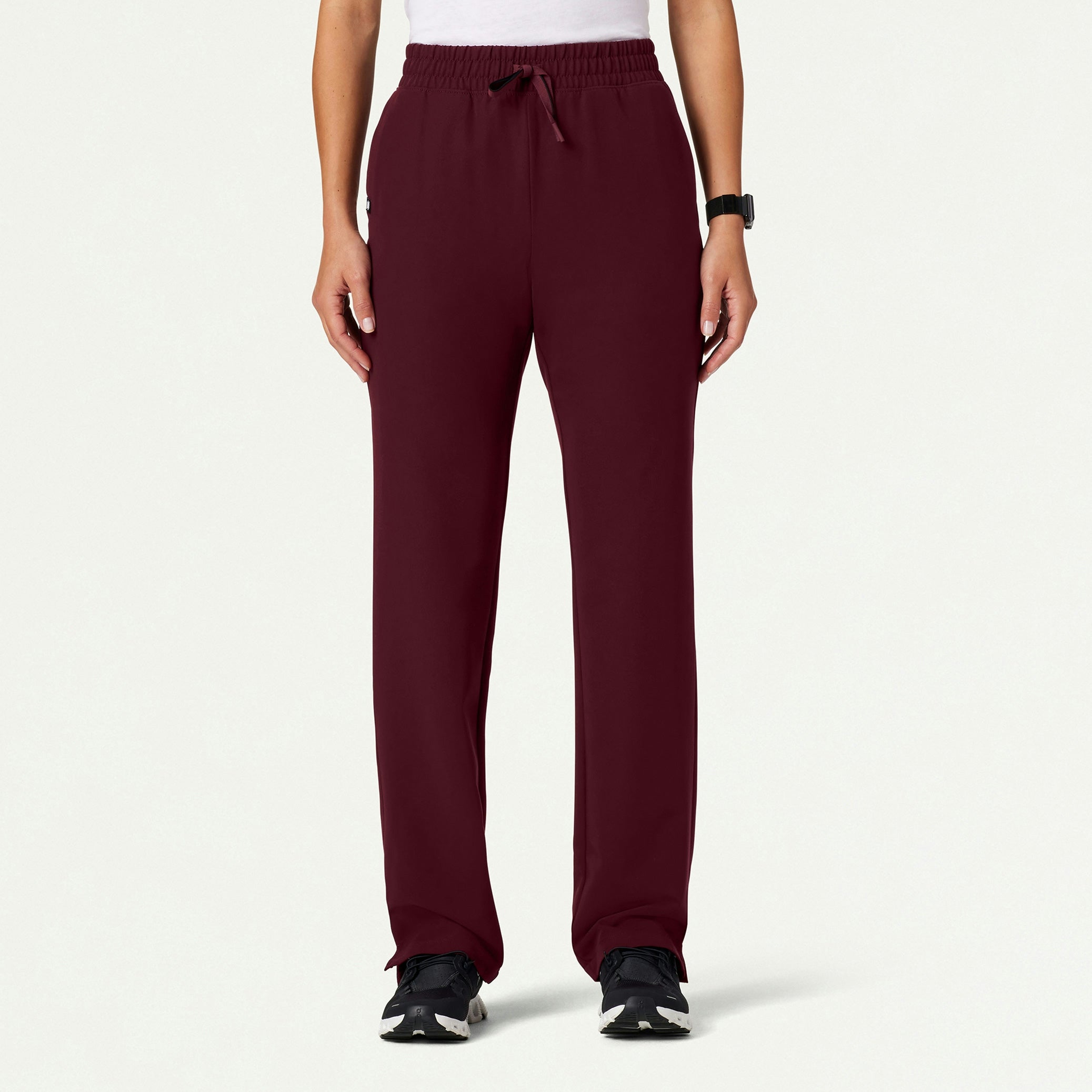 Kerr 365 High Waisted Scrub Pant - Burgundy