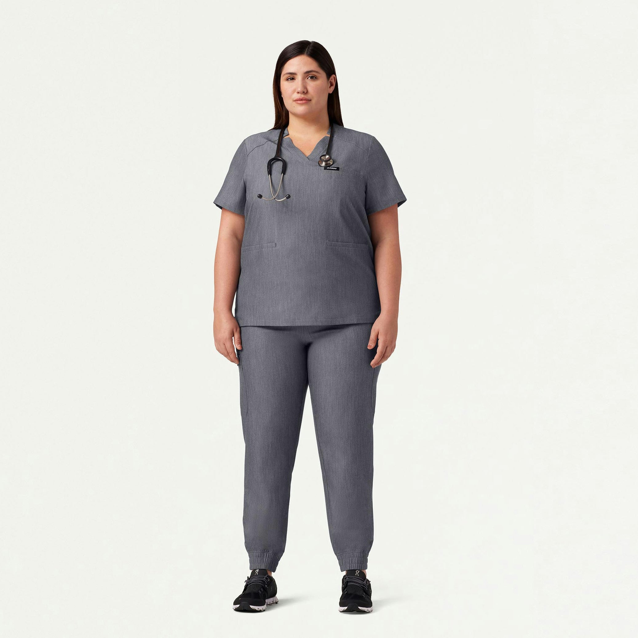 Neo Everyday Cargo Scrub Jogger - Heather Gray