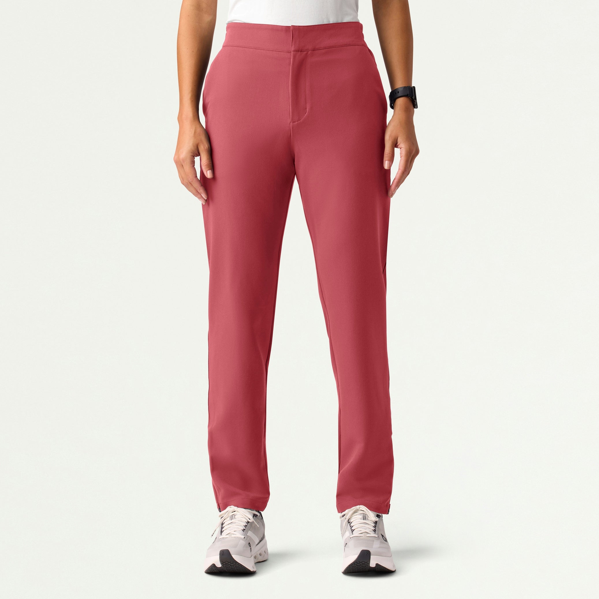 Skyler Slim Zip-Fly Scrub Pant - Mulberry